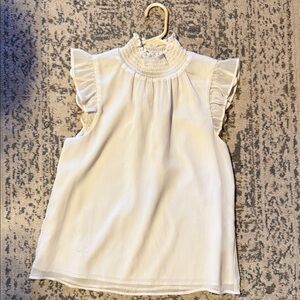 Banana Republic Kids Cream Ruffled Blouse